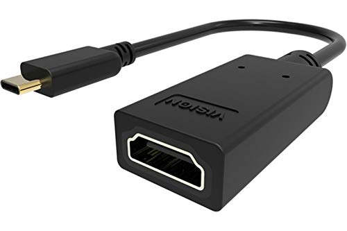 VISION Professional installation-grade USB-C to HDMI adapter - LIFETIME WARRANTY - plugs into USB-C and has full-sized HDMI socket - maximum resolution 4K 30 Hz - USB-C 3.1 (M) to HDMI (F) - driver built into adaptor - black