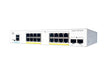 Cisco Catalyst 1000-16P-2G-L - Switch - Managed - 16 x 10/100/1000 (PoE+) + 2 x Gigabit SFP (uplink) - rack-mountable - PoE+ (120 W)