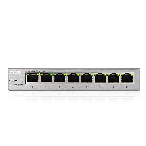 Best Value Zyxel 8-Port Gigabit Web Managed Switch, 5 Year Warranty, UK Plug [GS1200-8]