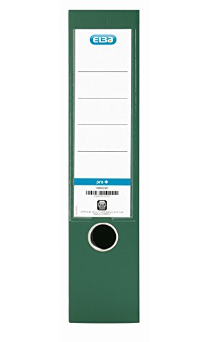 Elba Smart Pro+ Lever Arch File A4 80mm Spine Polypropylene Green  100202174