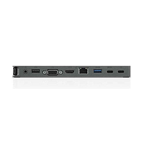 Lenovo USB-C Mini Dock - Mini-dock - USB-C - VGA, HDMI - GigE - 65 Watt - for IdeaPad Flex 3 CB 11M836, ThinkPad E14 Gen 3, L14 Gen 2, L15 Gen 2, P14s Gen 2