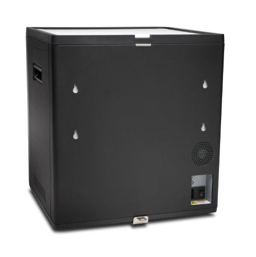 Kensington new Charge and Sync secure cabinet in Black for upto 10 universal tablets , has adjustable shelves to allow tabs in their protective cases - K37862EU