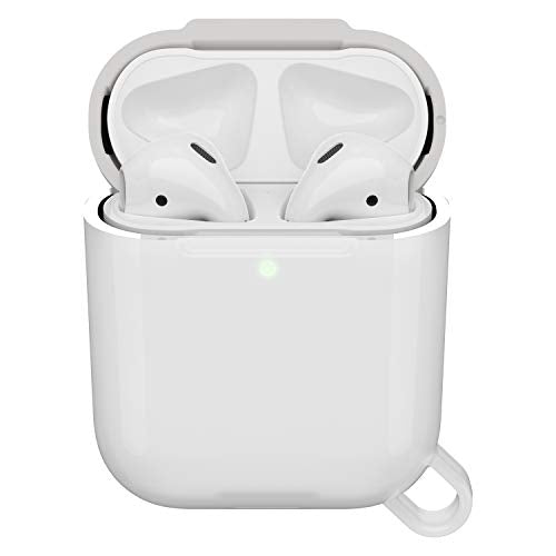 OtterBox Ispra Series - Case for wireless earphones - polycarbonate, zinc alloy, thermoplastic elastomer (TPE) - moon crystal grey - for Apple AirPods