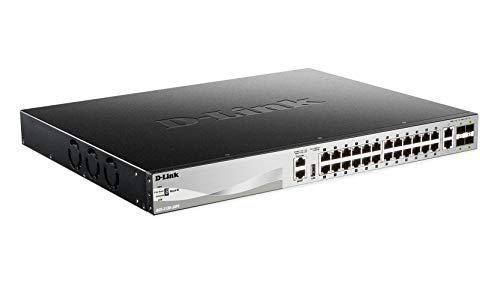 D-Link DGS 3130-30PS - Switch - L3 Lite - Managed - 24 x 10/100/1000 (PoE) + 2 x 10 Gigabit Ethernet + 4 x 10 Gigabit SFP+ - PoE (370 W)