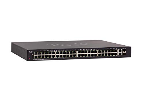 Cisco 250 Series SG250-50P - Switch - L3 - smart - 48 x 10/100/1000 (PoE+) + 2 x combo Gigabit Ethernet/Gigabit SFP - rack-mountable - PoE+ (375 W)