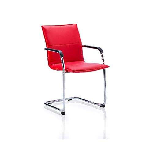 Echo Cantilever Chair Red Soft Bonded Leather BR000037