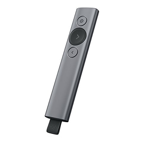 Logitech Spotlight Plus - Presentation remote control - 3 buttons - slate