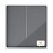 Nobo Premium Plus Grey Felt Lockable Notice Board 12Xa4 Dd