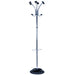 Best Value Alba Chromy Hat and Coat Stand Tubular Steel with Umbrella Holder 6 Hooks 6 Pegs H1770mm Ref PMCLAS