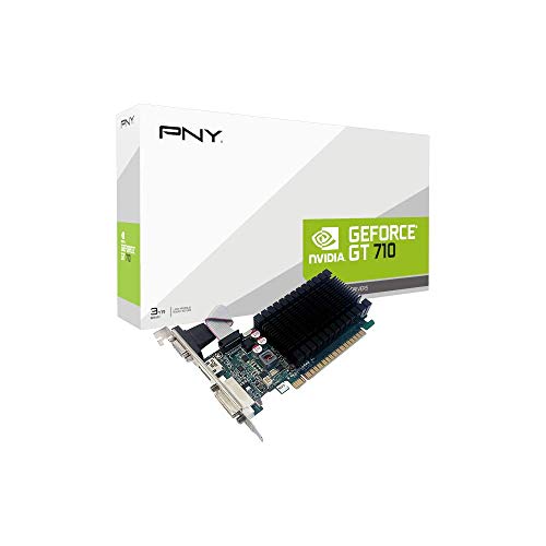 PNY GeForce GT 710 - Graphics card - GF GT 710 - 1 GB DDR3 - PCIe 2.0 x16 low profile - DVI, D-Sub, HDMI