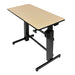 Ergotron WorkFit-D Sit-Stand Desk - Table - office - rectangular - birch