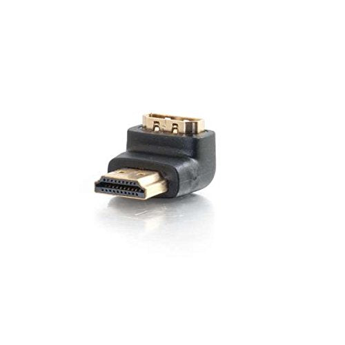 C2G 90░ Down Adapter - HDMI adapter - HDMI male to HDMI female - black - 90░ connector