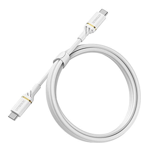 OtterBox Standard - USB cable - USB-C (M) to USB-C (M) - USB 2.0 - 3 A - 1 m - Power Delivery support - cloud dust white