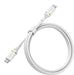 OtterBox Standard - USB cable - USB-C (M) to USB-C (M) - USB 2.0 - 3 A - 1 m - Power Delivery support - cloud dust white