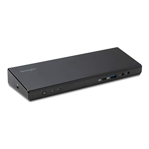 Kensington SD4750P USB-C & USB 3.0 Dual 4K Docking Station w/ 135W adapter - DP & HDMI - Win/Mac - Docking station - USB-C / USB 3.0 - 2 x HDMI, 2 x DP - GigE - 135 Watt - Europe