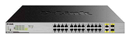 D-Link DGS 1026MP - Switch - unmanaged - 24 x 10/100/1000 (PoE) + 2 x combo Gigabit SFP - desktop, rack-mountable - PoE (370 W)