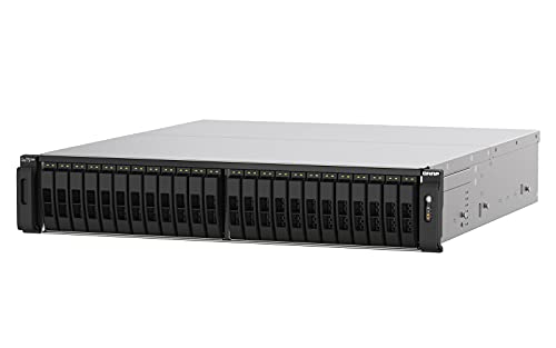 QNAP TS-H3088XU-RP - NAS server - 30 bays - rack-mountable - SATA 6Gb/s - RAID 0, 1, 5, 6, 10, 50, JBOD, 60 - RAM 32 GB - 25 Gigabit Ethernet / 2.5 Gigabit Ethernet - iSCSI support - 2U