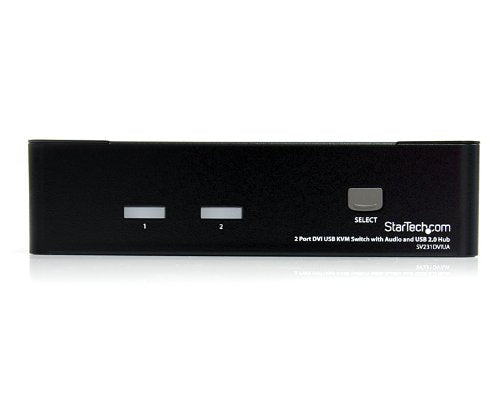 Best Value StarTech.com 2 Port DVI KVM Switch - USB DVI Dual Link - Hot-key & Audio Support - 1920x1200 KVM Switch - KVM Video Switch (SV231DVIUA)