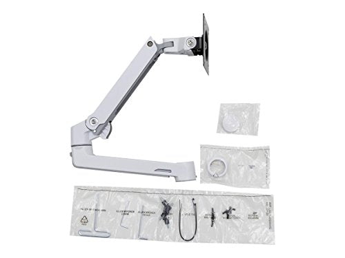 Ergotron LX Extension and Collar Kit - Mounting component (articulating arm, installation hardware, cap cover, pole collar) for Monitor - white with grey accents - screen size: up to 40" - pole mount