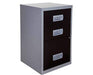 Best Value Pierre Henry 3 Drawer Combi Filing Cabinet A4 - Color: Black/Silver