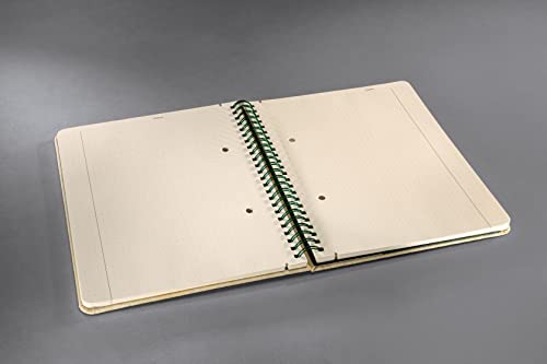 Sigel CONCEPTUM Nature 176x214x18mm Spiral Soft Cover Notebook Dot-Ruled 194 Pages Made From Bamboo CO672