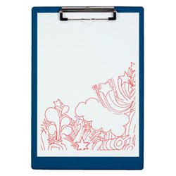 Best Value Pack of 5 x A4 Clipboards Blue Rigid PVC 3226171