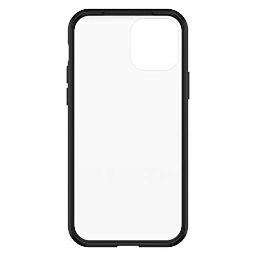 OtterBox React Series - Back cover for mobile phone - black crystal - for Apple iPhone 12, 12 Pro