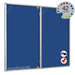 Best Value Magiboards DD Magiboards Felt Nticbrd Lockable door Portrait 600x900mm