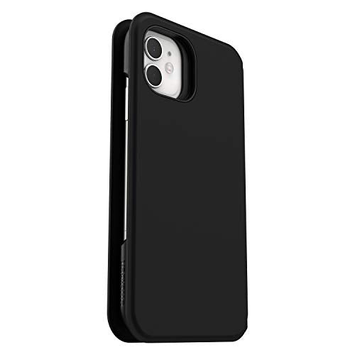 OtterBox Strada Series Via - Flip cover for mobile phone - polyurethane, polycarbonate, synthetic rubber - black night - for Apple iPhone 11 Pro