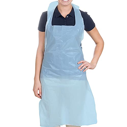 Disposable Aprons 16 Micron Blue Flat (Pack 200) DAF200BU