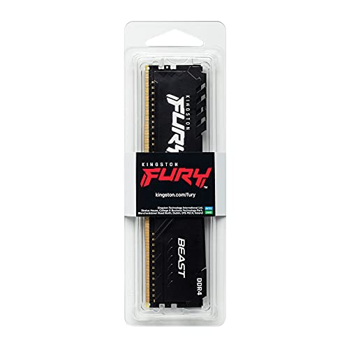 Kingston FURY Beast - DDR4 - module - 8 GB - DIMM 288-pin - 3200 MHz / PC4-25600 - CL16 - 1.35 V - unbuffered - non-ECC - black