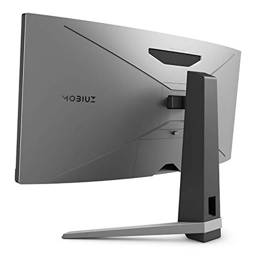 BenQ Mobiuz EX3415R - LED monitor - curved - 34" - 3440 x 1440 QHD @ 144 Hz - IPS - 400 cd/m - 1000:1 - DisplayHDR 400 - 1 ms - 2xHDMI, DisplayPort - speakers with subwoofer - metallic grey