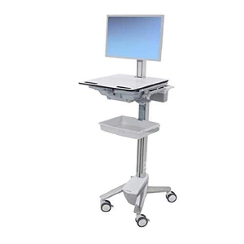 Ergotron StyleView Cart - Sliding Worksurface - Cart - for LCD display / PC equipment - medical - aluminium, zinc-plated steel, high-grade plastic - screen size: up to 24"