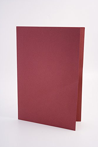 Best Value Exacompta Guildhall Square Cut Folder, 250 gsm, 349 x 242 mm - Red, Pack 100