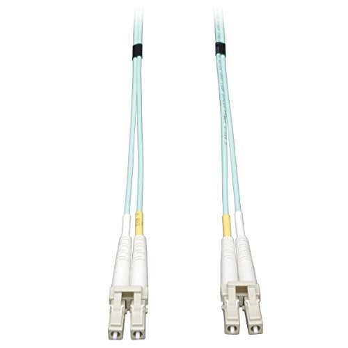 Tripp Lite 10Gb Duplex Multimode 50 125 OM3 LSZH Fiber Patch Cable LC LC Aqua 1M 3ft