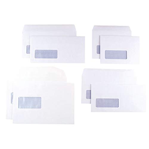 Best Value Q-Connect KF3410 Envelope C6 Low Window 90gsm Self-Seal (Pack of 1000) - White