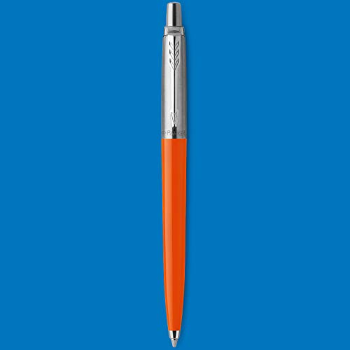 Parker Jotter Originals Ballpoint Pen, Classic Orange Finish, Medium Point, Blue Ink, 1 Count