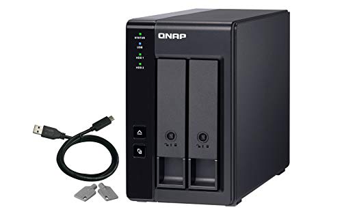 QNAP TR-002 - Hard drive array - 2 bays (SATA-600) - USB 3.1 Gen 2 (external)