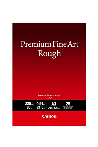 Canon Premium FA-RG1 - Rough - 21.5 mil - A3 (297 x 420 mm) - 320 g/m - 25 sheet(s) fine art paper - for imagePROGRAF PRO-1000