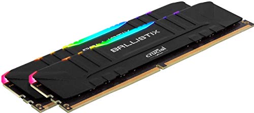 Ballistix RGB - DDR4 - kit - 16 GB: 2 x 8 GB - DIMM 288-pin - 3600 MHz / PC4-28800 - CL16 - 1.35 V - unbuffered - non-ECC - black