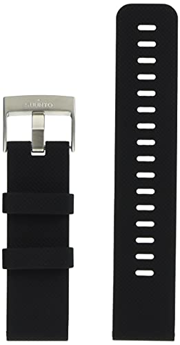 TRAVERSE BLACK SILICONE STRAP