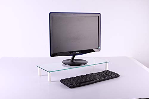 NewStar Transparent Monitor Stand (Clear Acrylic) - Stand for Monitor - glass - transparent