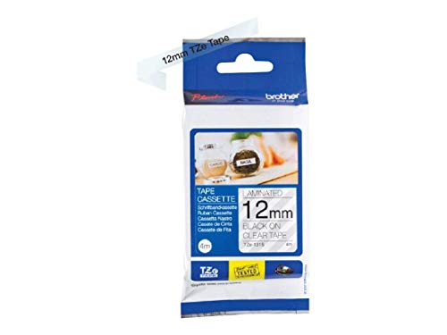 Brother TZe-131S - Black on transparent - Roll (1.2 cm x 4 m) 1 roll(s) laminated tape - for Brother PT-D210, D600, H110, P-Touch PT-1005, 1880, E800, H110, P-Touch Cube Plus PT-P710