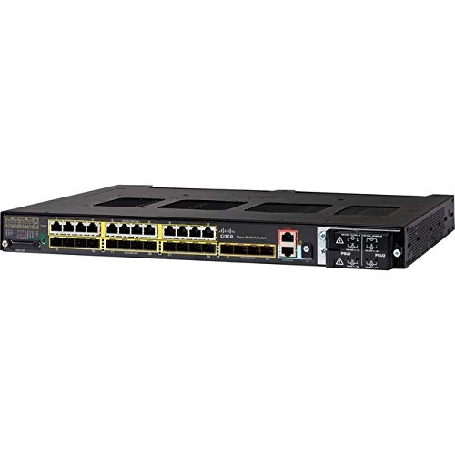 Cisco Industrial Ethernet 4010 Series - Switch - Managed - 12 x 10/100/1000 (PoE+) + 4 x 10/100/1000/SFP (uplink) + 12 x 10/100/1000/SFP - DIN rail mountable - TAA Compliant