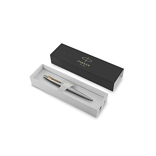 Best Value Parker 1953182 Jotter Stainless Steel GT Ballpoint Pen, Gift Box