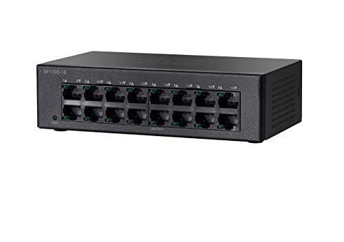 Cisco Small Business SF110D-16 - Switch - unmanaged - 16 x 10/100 - desktop, wall-mountable