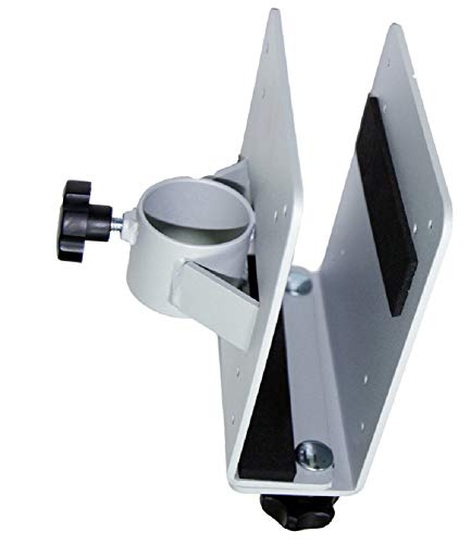 NewStar Thin Client Holder (attach between monitor and mount) - Black - Mounting component (holder) for thin client - silver - pole mount - for NewStar Full Motion Dual Desk Mount, Tilt/Turn/Rotate Quad Desk Mount