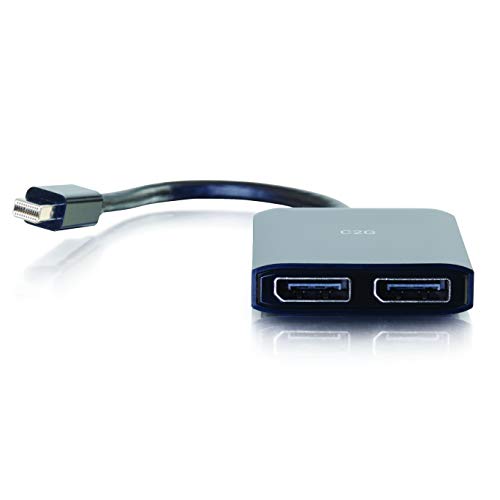 C2G Mini DisplayPort 1.2 to Dual DisplayPort MST Hub - Video/audio splitter - 2 x DisplayPort - desktop