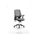 Relay Chair Leather Seat Silver Back With Arms OP000118