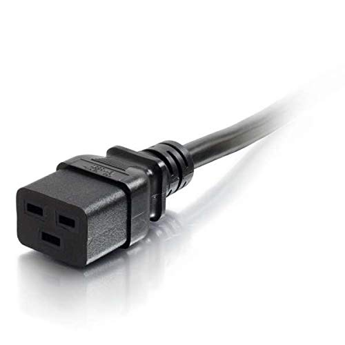 C2G 14 AWG 250 Volt Power Cord - Power cable - IEC 60320 C19 to IEC 60320 C14 - AC 250 V - 15 A - 3.05 m - molded - black